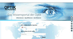 Desktop Screenshot of optik-akademie.com